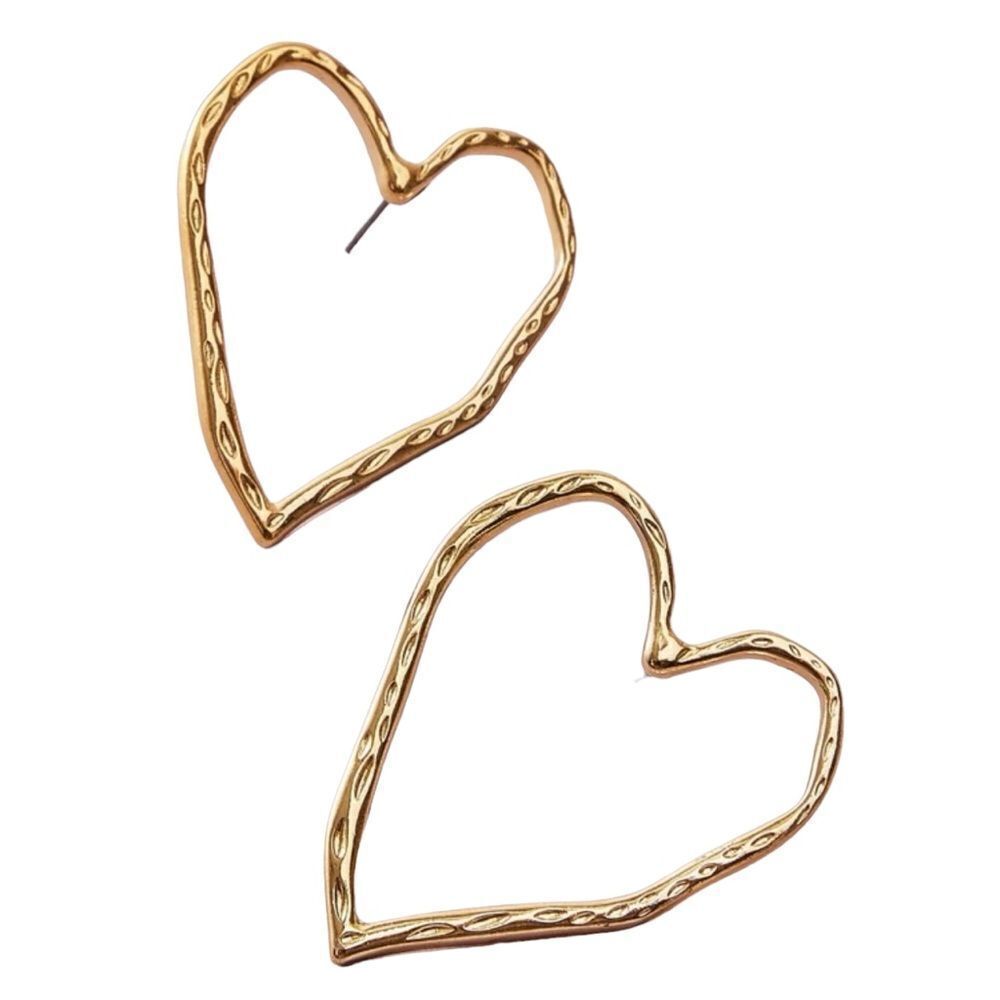 hollow heart  earrings #506